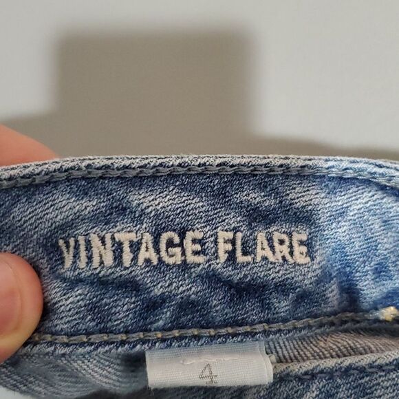 AMERICAN Eagle 30x32 vintage flare size 4 stretch jeans - Picture 7 of 8